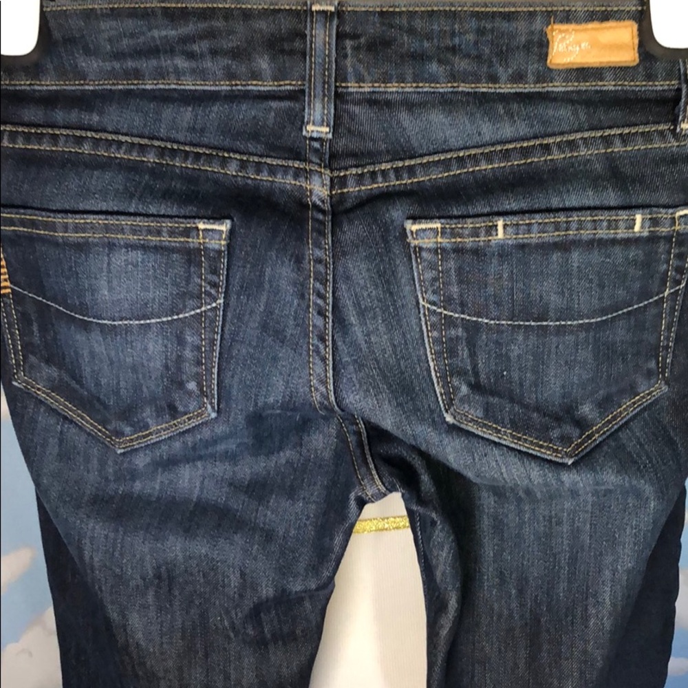 PAIGE Vintage Y2K Blue Heights Low Rise Jeans‎ Dark Wash Size 26 - Picture 8 of 10